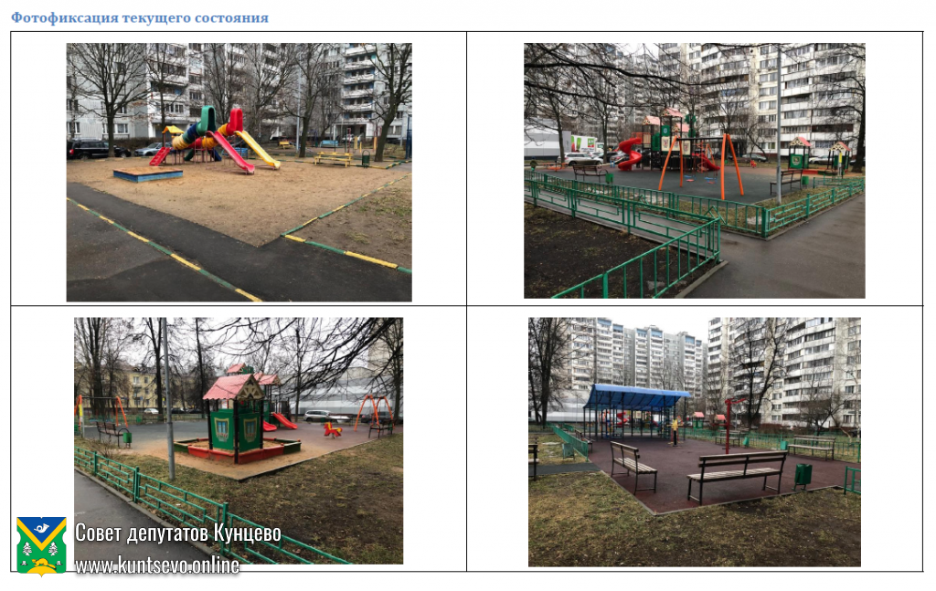 Проект благоустройства: Кунцевская, дом 13/6, д. 19 к.3 1