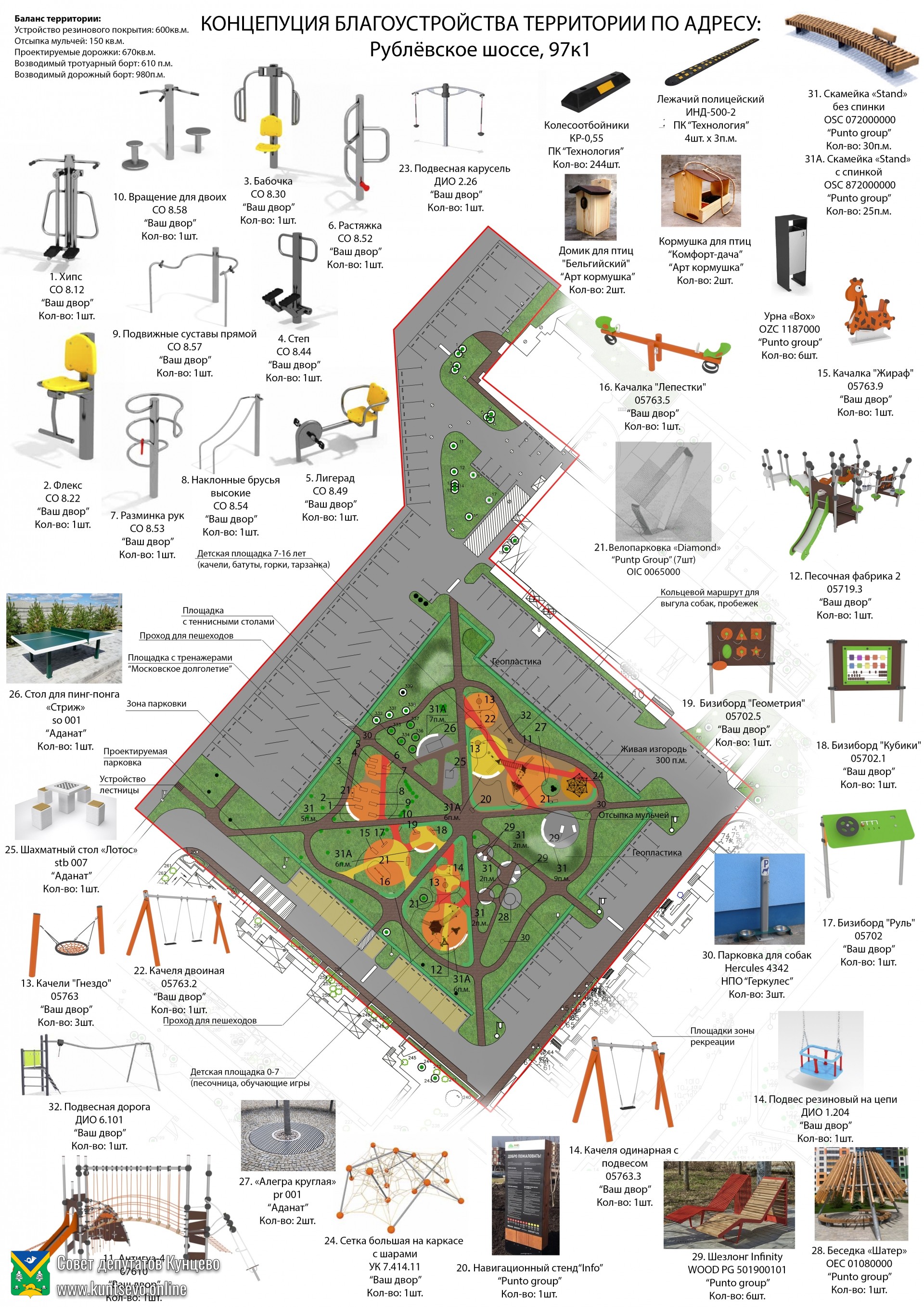 Концепция благоустройства Рублевское ш. 97к1 0 Концепция благоустройства Рублевское ш. 97к1 0