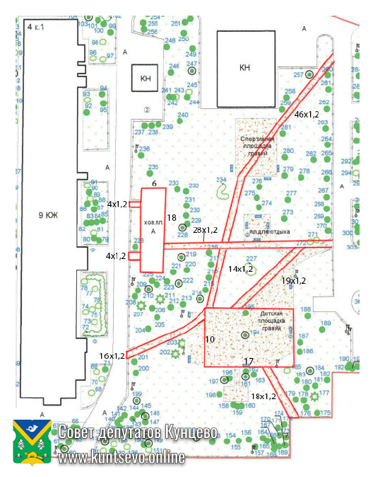 Проект благоустройства: Леси Украинки, д. 4 корп. 1, д. 6 корп. 2 1