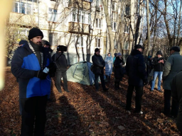 Жители 47-48 кварталы протестуют против нарушения своих прав